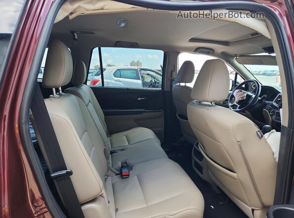 5FNYF5H52KB017787 2019 HONDA PILOT Burgundy უკანა სალონის ხედი