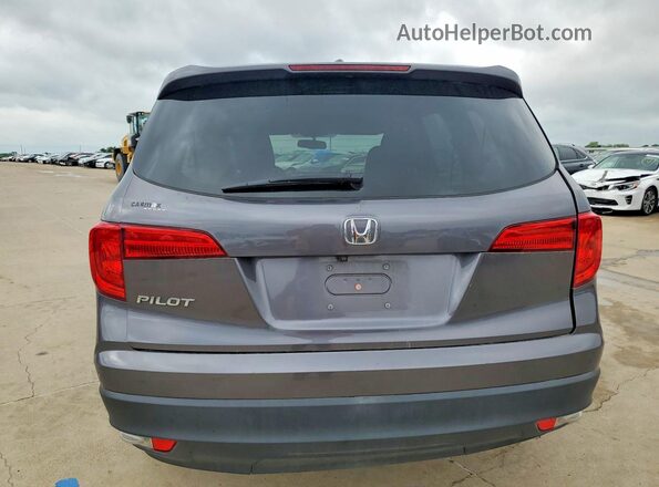 5FNYF5H53HB041122 2017 HONDA PILOT Gray Հետևի տեսք