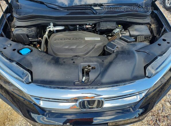 5FNYF5H53KB044304 2019 HONDA PILOT Black Vista del compartimento del motor