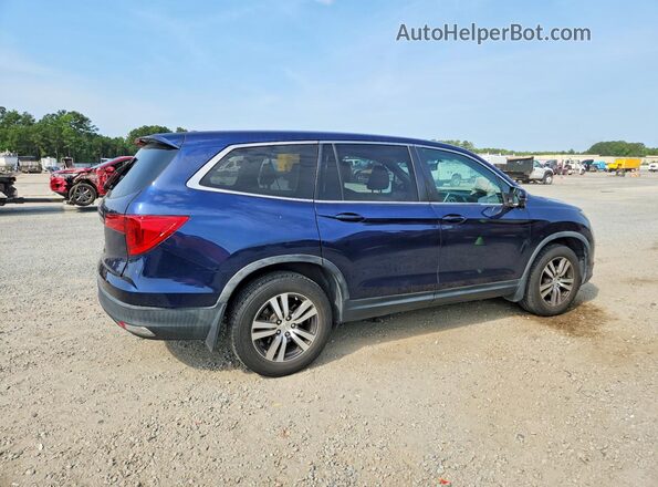 5FNYF5H54HB001731 2017 HONDA PILOT Синий Задняя правая четверть