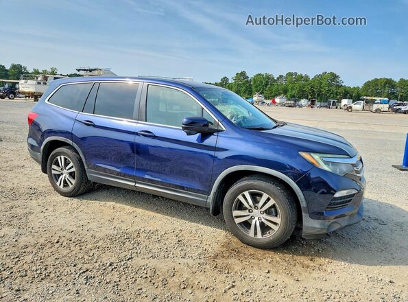 5FNYF5H54HB001731 2017 HONDA PILOT Синий Передняя правая четверть