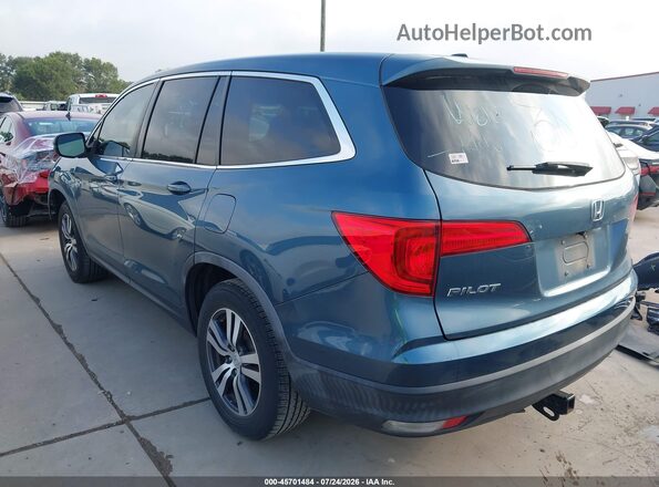 5FNYF5H54JB030300 2018 HONDA PILOT Turquoise Rear left