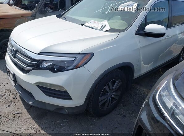 5FNYF5H56HB002315 2017 HONDA PILOT White წინა მარცხენა ხედი სამი მეოთხედიდან
