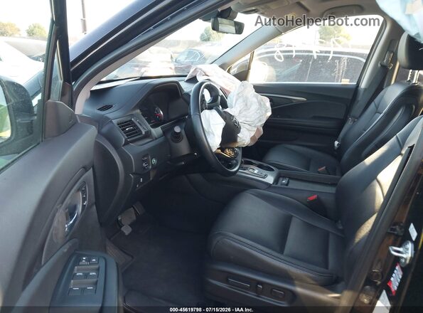 5FNYF5H56NB036086 2022 HONDA PILOT Black Widok wnętrza z przodu