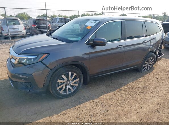 5FNYF5H57MB016850 2021 HONDA PILOT Gray Передня ліва чверть