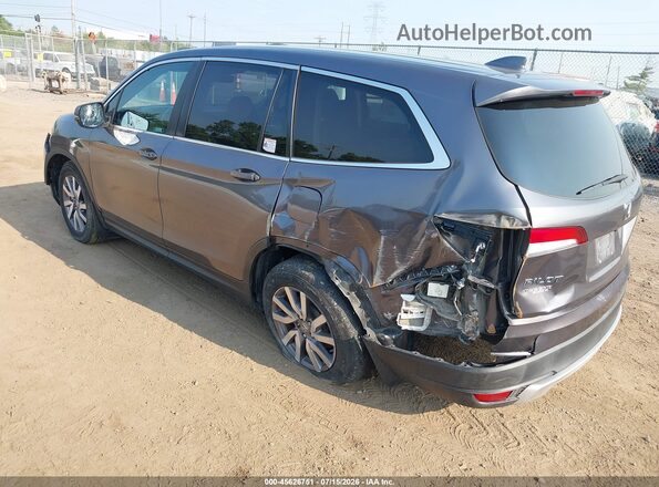 5FNYF5H57MB016850 2021 HONDA PILOT Gray Задня ліва чверть