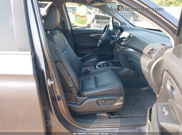 5FNYF5H57MB016850 2021 HONDA PILOT Gray Вид салону спереду
