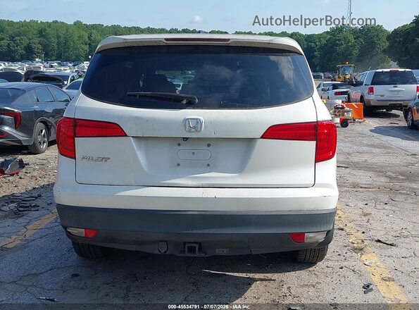 5FNYF5H58JB014598 2018 HONDA PILOT White 