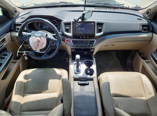 5FNYF5H58JB017257 2018 HONDA PILOT White Dashboard view