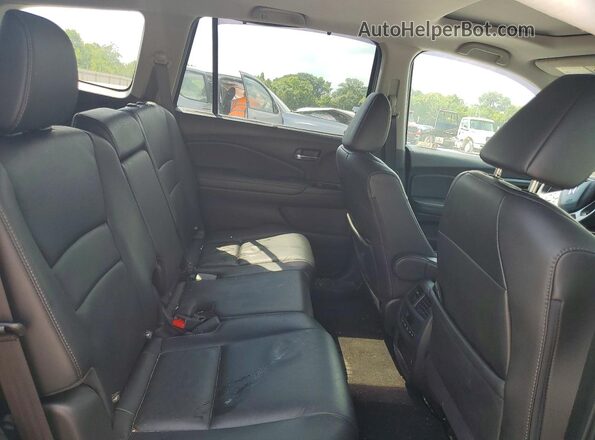 5FNYF5H58KB015185 2019 HONDA PILOT Black Rear interior view