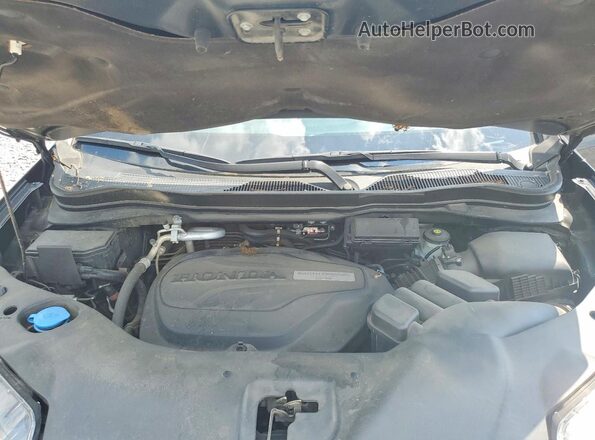 5FNYF5H58KB015185 2019 HONDA PILOT Black Engine compartment view