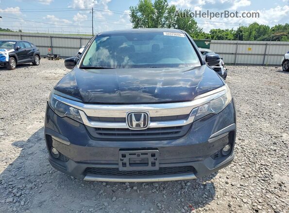 5FNYF5H58KB015185 2019 HONDA PILOT Black Front view