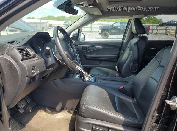 5FNYF5H58KB015185 2019 HONDA PILOT Black Front interior view