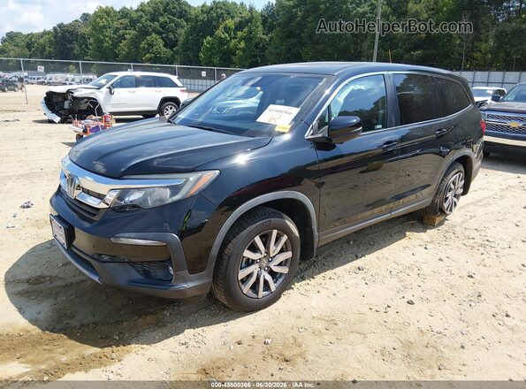 5FNYF5H58KB032827 2019 HONDA PILOT Black წინა მარცხენა ხედი სამი მეოთხედიდან