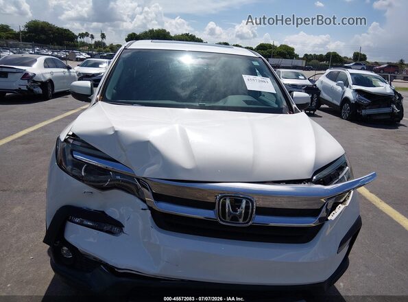 5FNYF5H58KB037798 2019 HONDA PILOT Белый Вид панели приборов