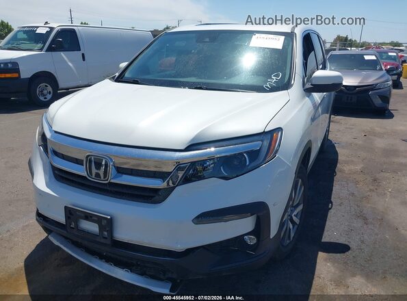 5FNYF5H58NB005454 2022 HONDA PILOT Белый Передняя левая четверть