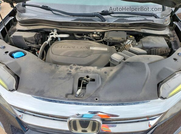 5FNYF5H59KB015292 2019 HONDA PILOT Black Widok komory silnika