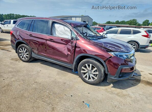 5FNYF5H59MB043130 2021 HONDA PILOT Burgundy Delantero derecho