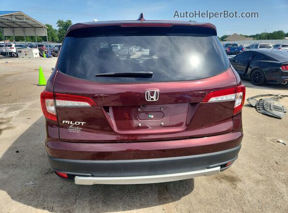 5FNYF5H59MB043130 2021 HONDA PILOT Burgundy Vista trasera