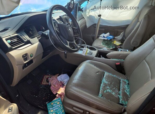 5FNYF5H59MB043130 2021 HONDA PILOT Burgundy Vista interior delantera