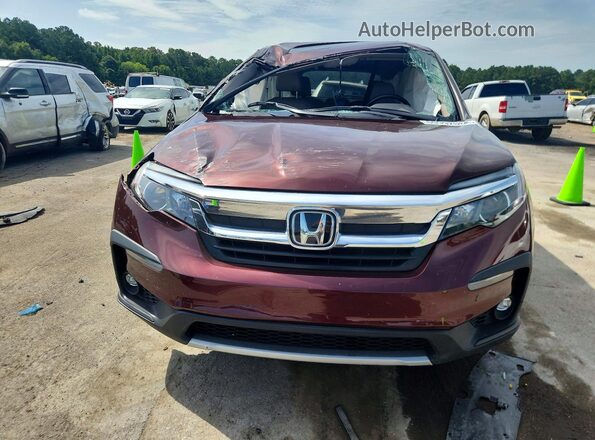 5FNYF5H59MB043130 2021 HONDA PILOT Burgundy Vista frontal