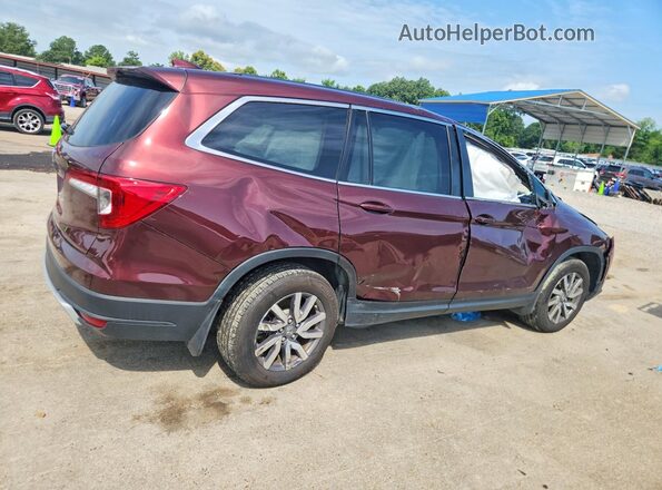 5FNYF5H59MB043130 2021 HONDA PILOT Burgundy Trasero derecho