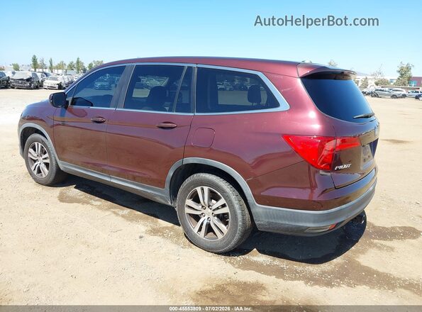5FNYF5H5XHB039755 2017 HONDA PILOT Burgundy უკანა მარცხენა