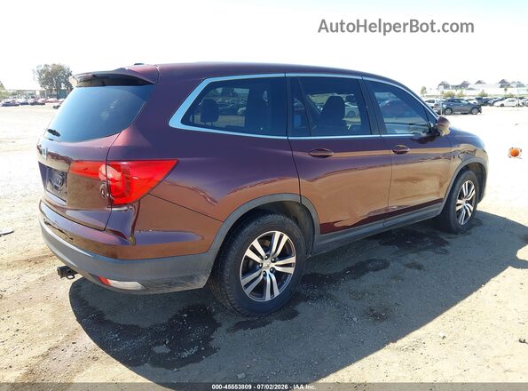 5FNYF5H5XHB039755 2017 HONDA PILOT Burgundy უკანა მარჯვენა