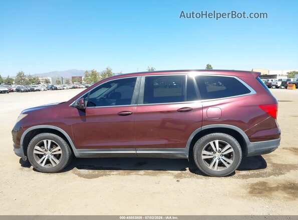 5FNYF5H5XHB039755 2017 HONDA PILOT Burgundy სალონის 360-გრადუსიანი ხედი