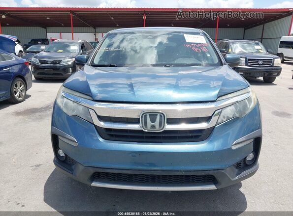5FNYF5H5XKB027368 2019 HONDA PILOT Light Blue Instrument cluster view