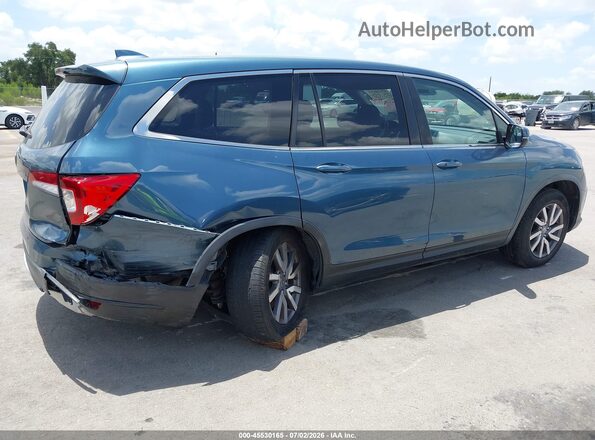 5FNYF5H5XKB027368 2019 HONDA PILOT Light Blue Front view