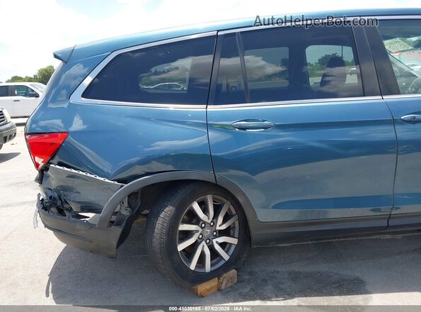 5FNYF5H5XKB027368 2019 HONDA PILOT Light Blue 