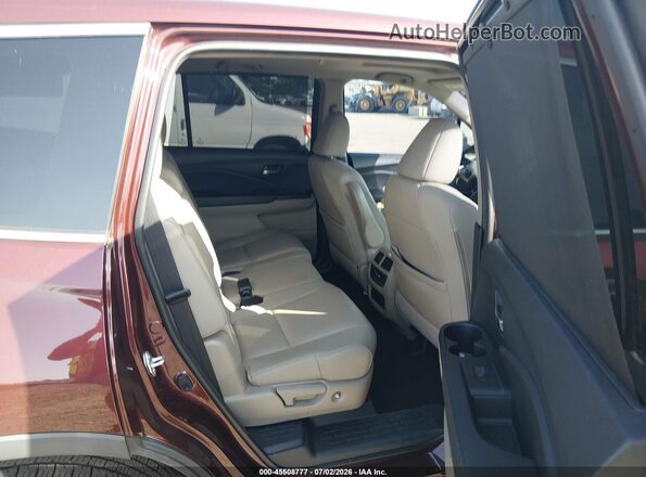 5FNYF5H5XMB017958 2021 HONDA PILOT Burgundy Вид наклейки з VIN-кодом