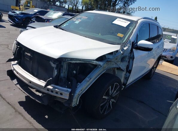 5FNYF5H61KB010113 2019 HONDA PILOT White წინა მარცხენა ხედი სამი მეოთხედიდან