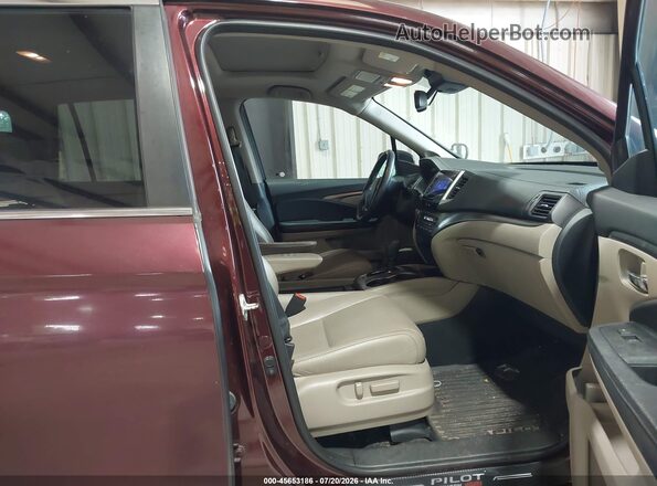 5FNYF5H62HB039578 2017 HONDA PILOT Burgundy Вид салону спереду