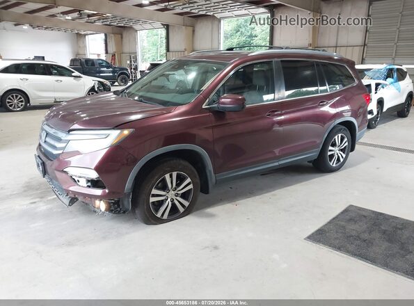 5FNYF5H62HB039578 2017 HONDA PILOT Burgundy Передня ліва чверть