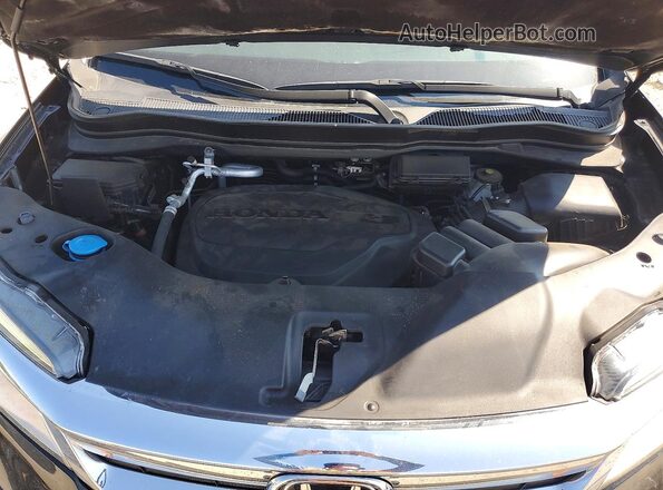 5FNYF5H63NB003118 2022 HONDA PILOT Black Vista del compartimento del motor