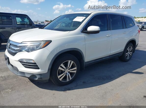 5FNYF5H64HB013354 2017 HONDA PILOT White Vista tres cuartos delantera izquierda