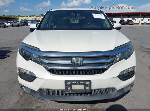 5FNYF5H64HB013354 2017 HONDA PILOT White Vista del cuadro de instrumentos