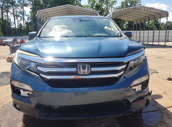 5FNYF5H6XJB005457 2018 HONDA PILOT Blue Front view