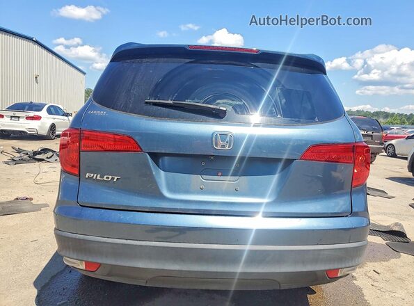 5FNYF5H6XJB005457 2018 HONDA PILOT Blue Rear view