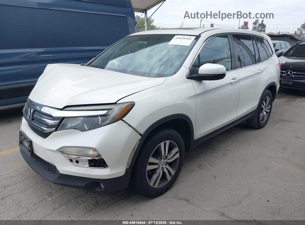 5FNYF5H76HB009864 2017 HONDA PILOT White Vista tres cuartos delantera izquierda