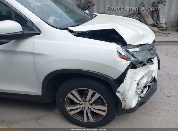 5FNYF5H76HB009864 2017 HONDA PILOT White Vista del salpicadero