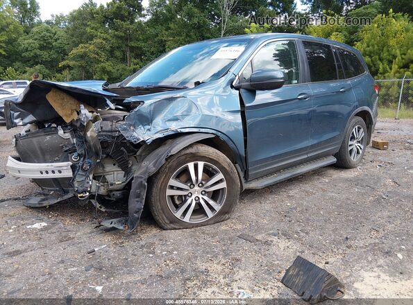 5FNYF5H80JB010863 2018 HONDA PILOT Blue Առջևի ձախ երեք քառորդ տեսարան