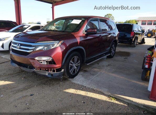 5FNYF5H82JB012226 2018 HONDA PILOT Красный Передняя левая четверть