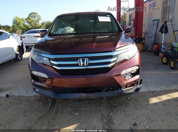 5FNYF5H82JB012226 2018 HONDA PILOT Красный Вид щитка приборов
