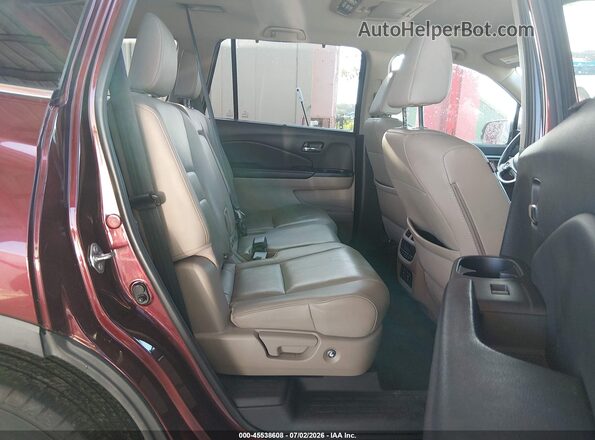 5FNYF5H82JB012226 2018 HONDA PILOT Красный Вид наклейки с VIN-кодом