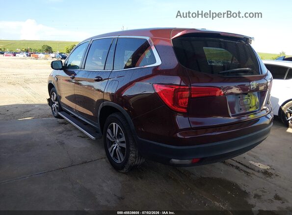 5FNYF5H82JB012226 2018 HONDA PILOT Красный Задняя левая четверть