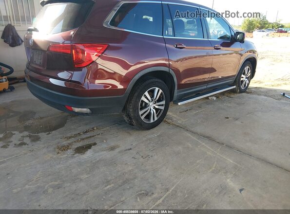 5FNYF5H82JB012226 2018 HONDA PILOT Красный Задняя правая четверть