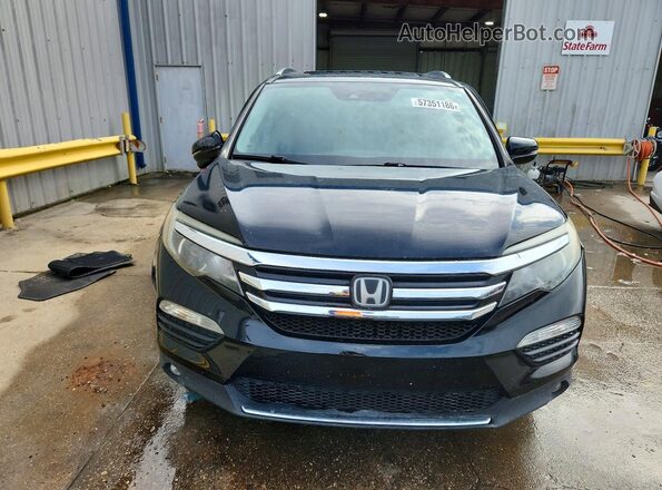 5FNYF5H90JB009558 2018 HONDA PILOT Black Front view